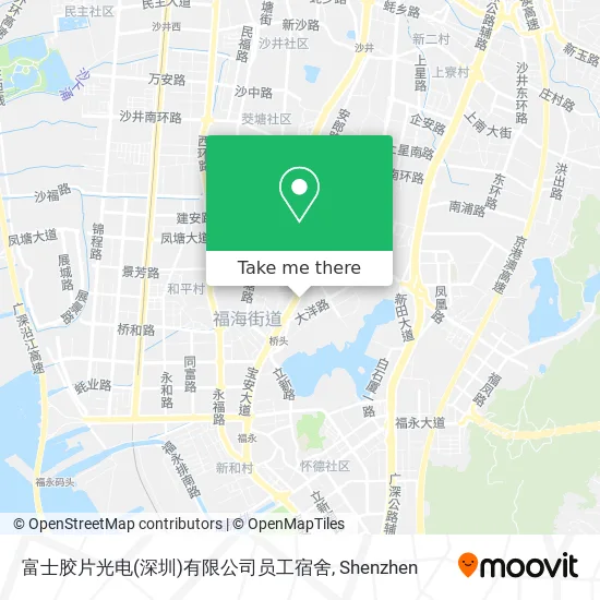 富士胶片光电(深圳)有限公司员工宿舍 map