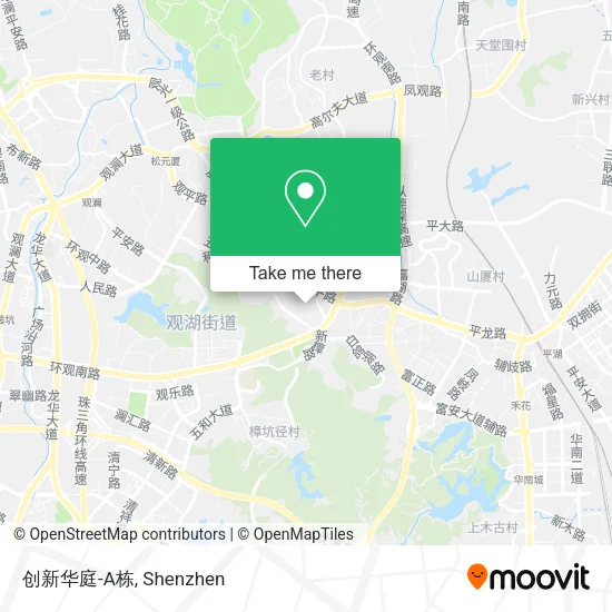 创新华庭-A栋 map