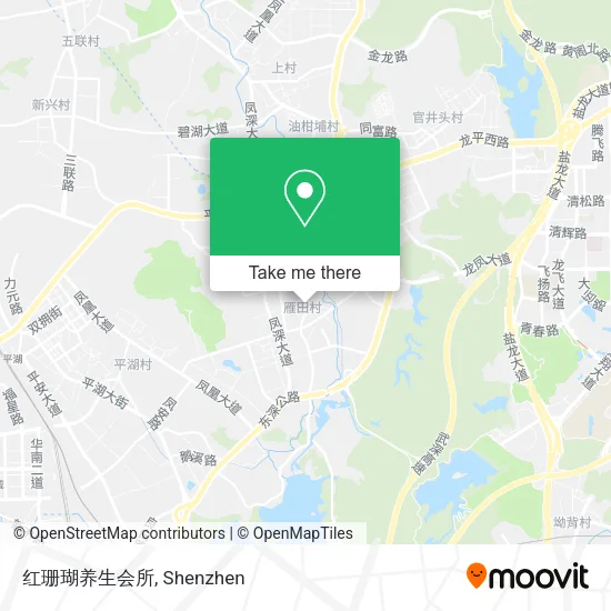 红珊瑚养生会所 map