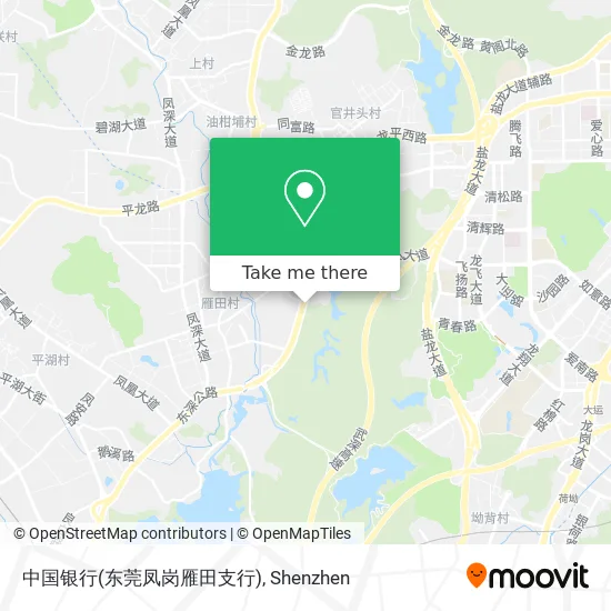 中国银行(东莞凤岗雁田支行) map
