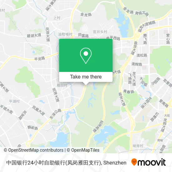 中国银行24小时自助银行(凤岗雁田支行) map