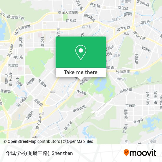 华城学校(龙腾三路) map