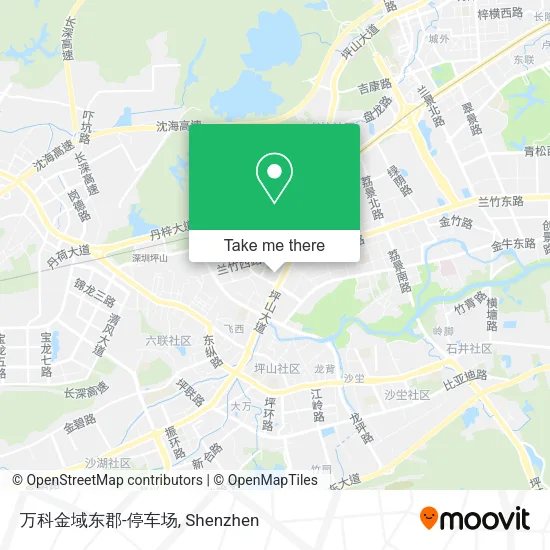 万科金域东郡-停车场 map