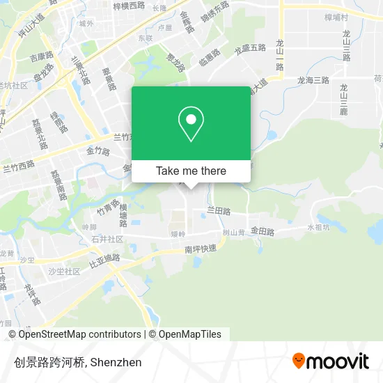 创景路跨河桥 map