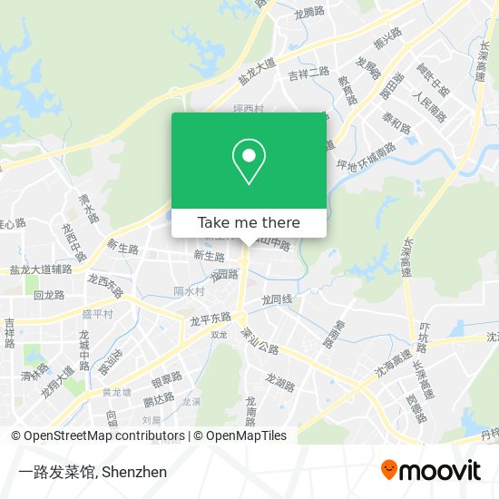 一路发菜馆 map