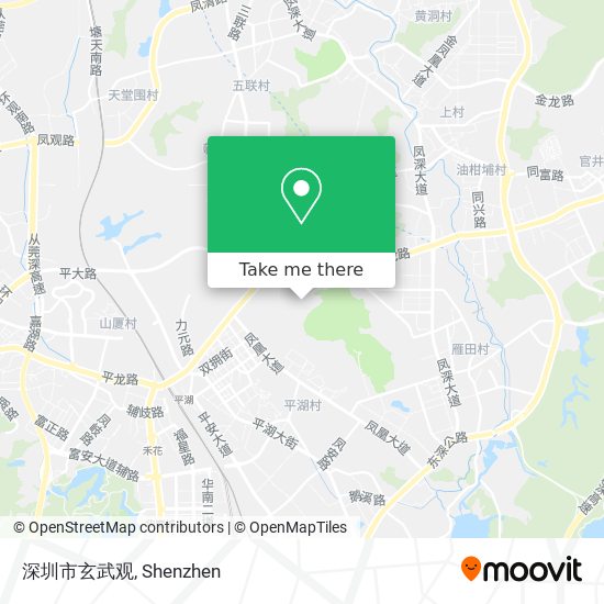 深圳市玄武观 map