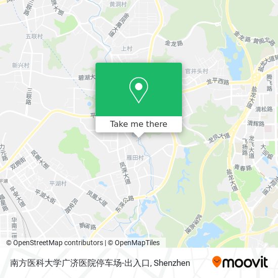 南方医科大学广济医院停车场-出入口 map