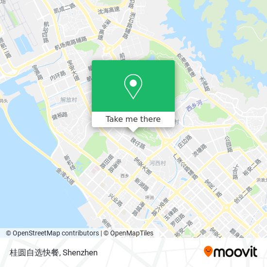 桂圆自选快餐 map