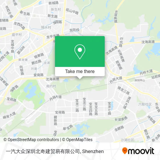 一汽大众深圳北奇建贸易有限公司 map