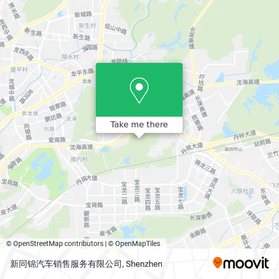 新同锦汽车销售服务有限公司 map