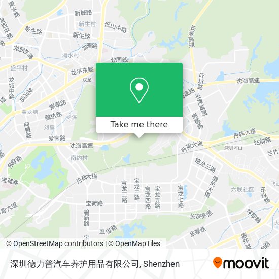 深圳德力普汽车养护用品有限公司 map