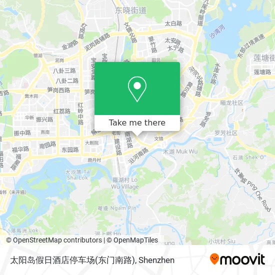 太阳岛假日酒店停车场(东门南路) map