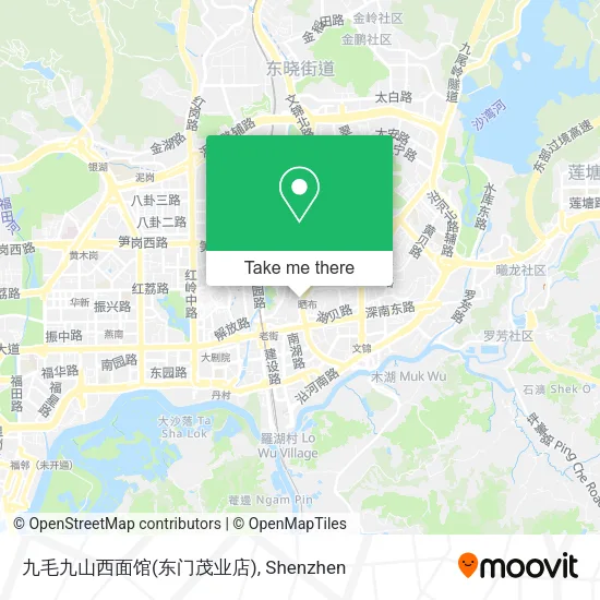 九毛九山西面馆(东门茂业店) map