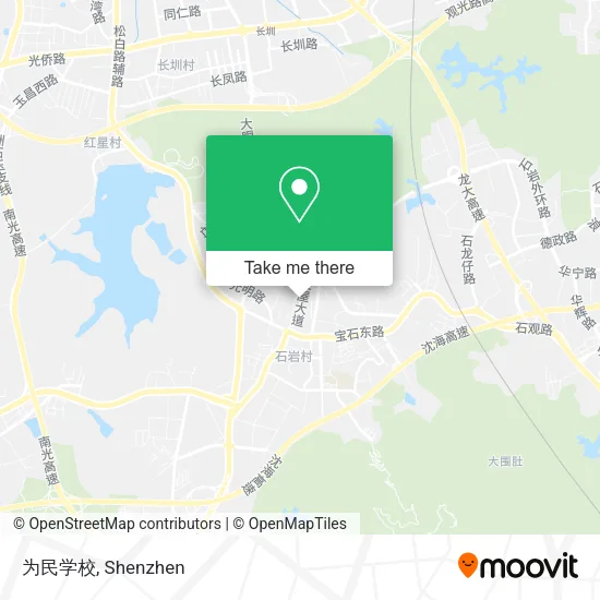 为民学校 map