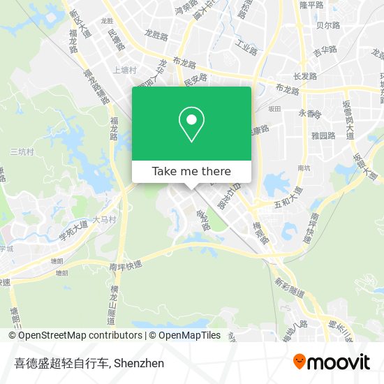 喜德盛超轻自行车 map