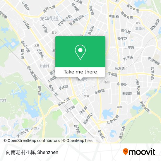 向南老村-1栋 map