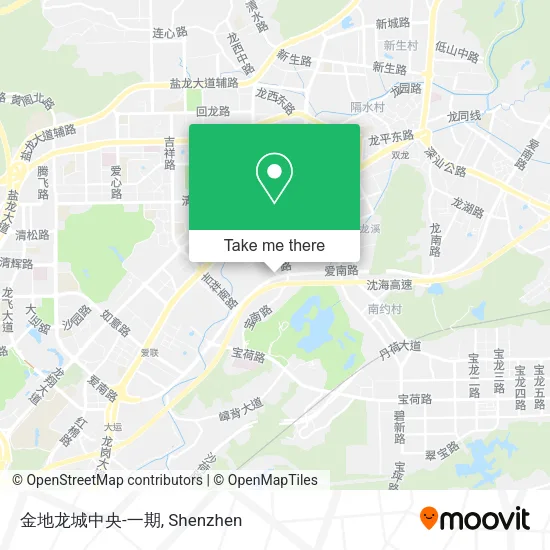 金地龙城中央-一期 map