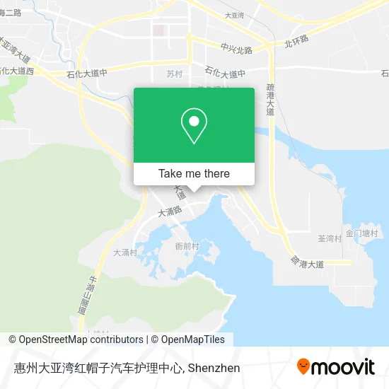 惠州大亚湾红帽子汽车护理中心 map
