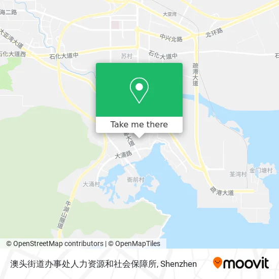 澳头街道办事处人力资源和社会保障所 map