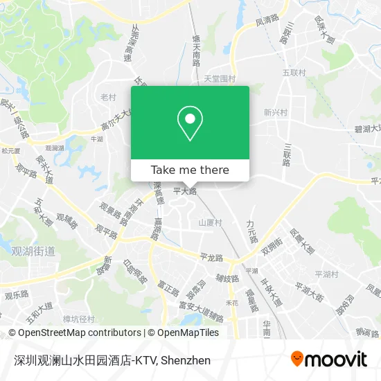 深圳观澜山水田园酒店-KTV map