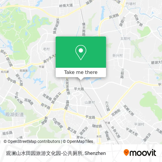 观澜山水田园旅游文化园-公共厕所 map