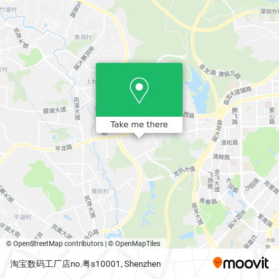 淘宝数码工厂店no.粤s10001 map