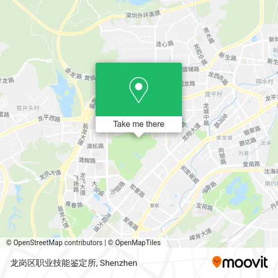 龙岗区职业技能鉴定所 map