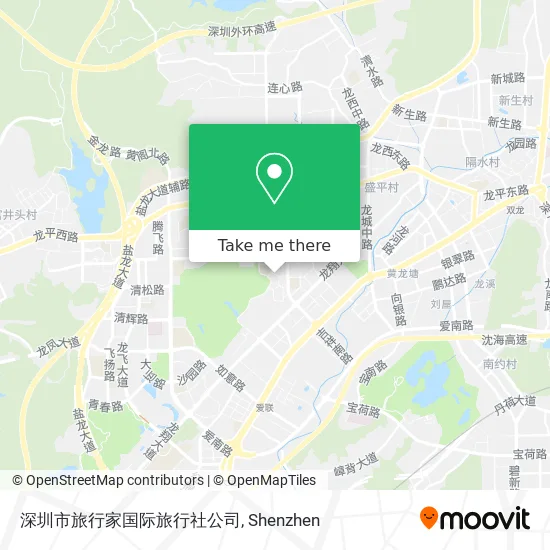 深圳市旅行家国际旅行社公司 map