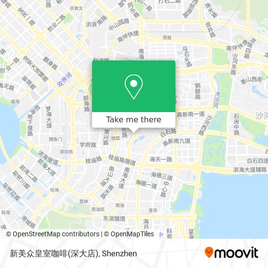 新美众皇室咖啡(深大店) map