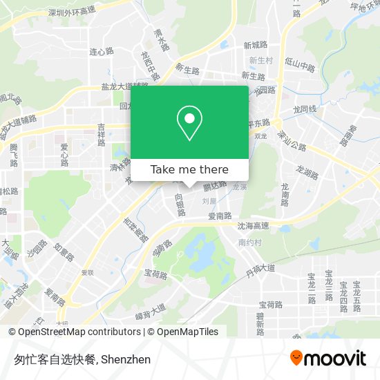 匆忙客自选快餐 map