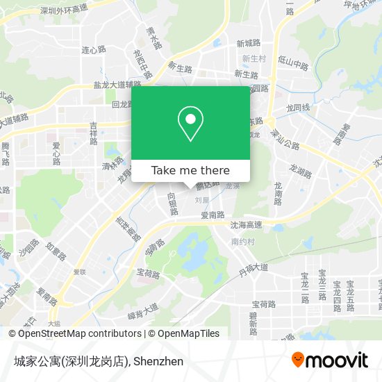 城家公寓(深圳龙岗店) map