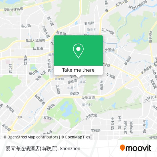 爱琴海连锁酒店(南联店) map