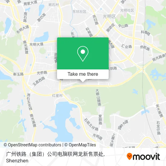 广州铁路（集团）公司电脑联网龙新售票处 map