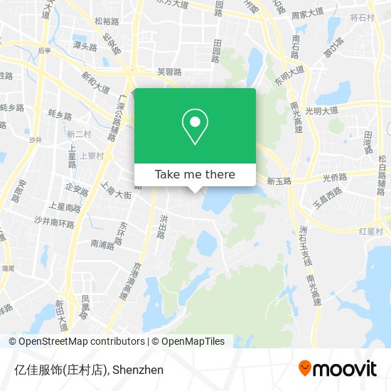 亿佳服饰(庄村店) map