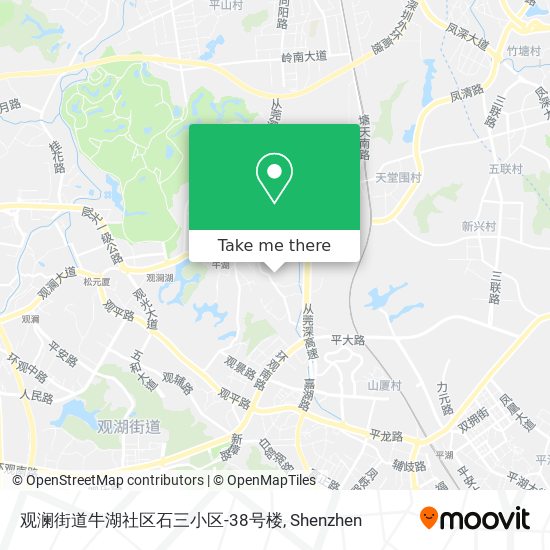 观澜街道牛湖社区石三小区-38号楼 map