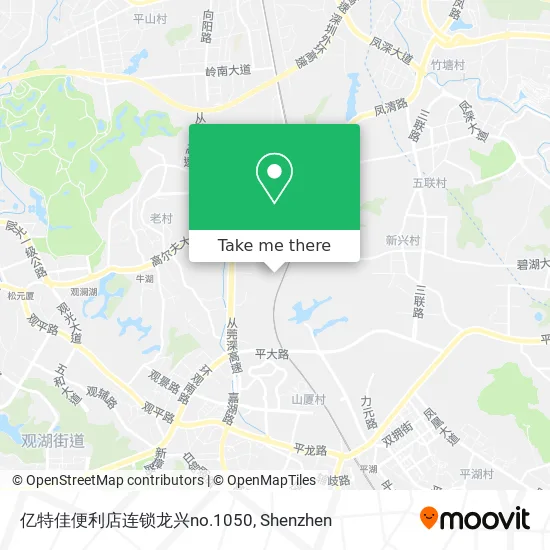 亿特佳便利店连锁龙兴no.1050 map
