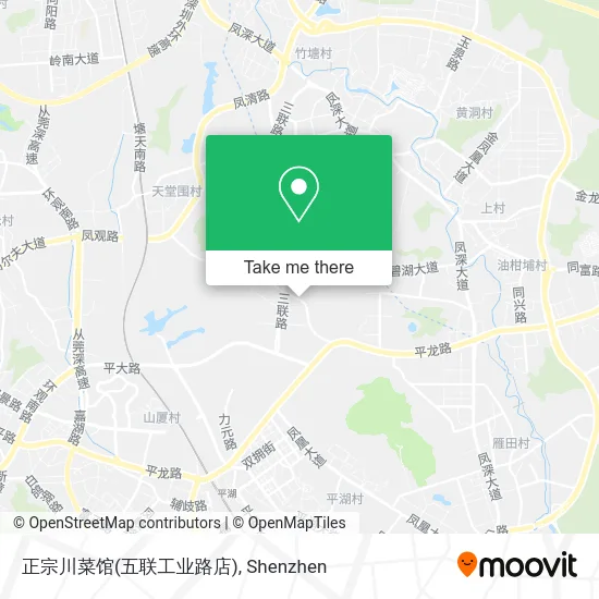正宗川菜馆(五联工业路店) map