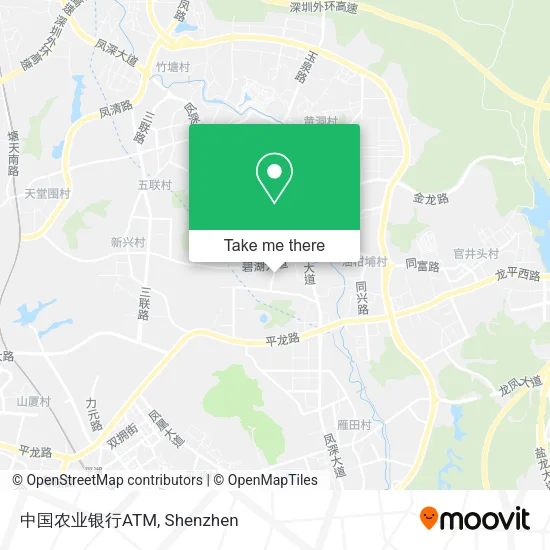 中国农业银行ATM map