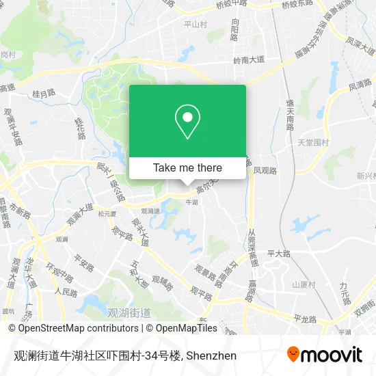 观澜街道牛湖社区吓围村-34号楼 map