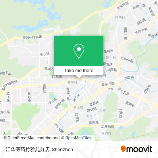 汇华医药竹雅苑分店 map