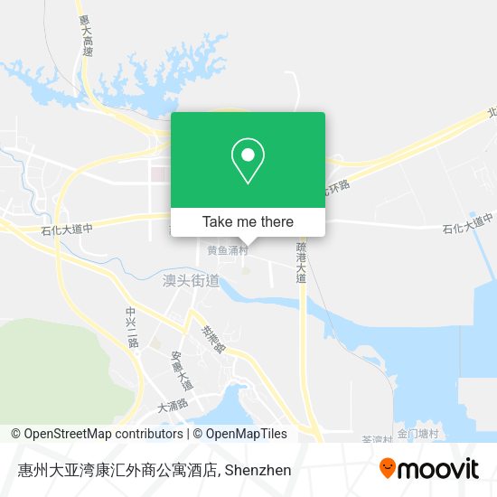 惠州大亚湾康汇外商公寓酒店 map
