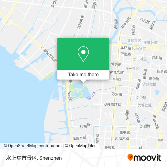 水上集市景区 map