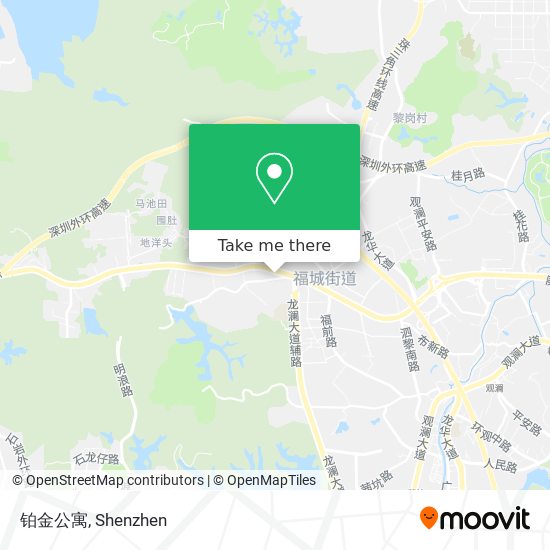铂金公寓 map