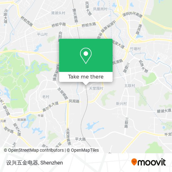 设兴五金电器 map