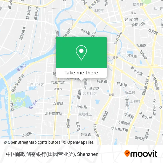 中国邮政储蓄银行(田园营业所) map