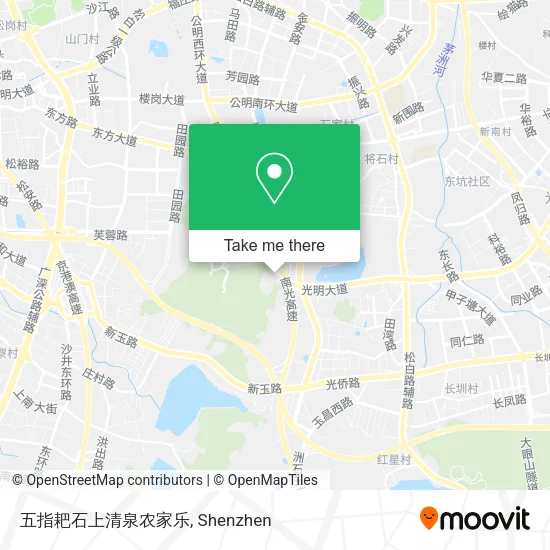 五指耙石上清泉农家乐 map