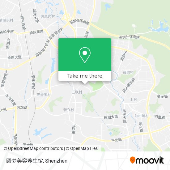 圆梦美容养生馆 map