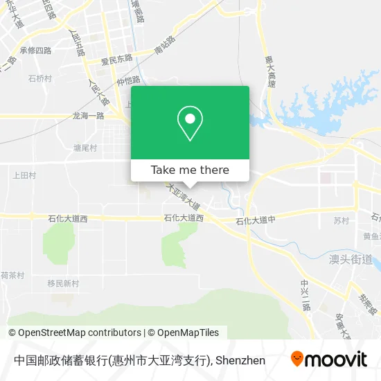中国邮政储蓄银行(惠州市大亚湾支行) map