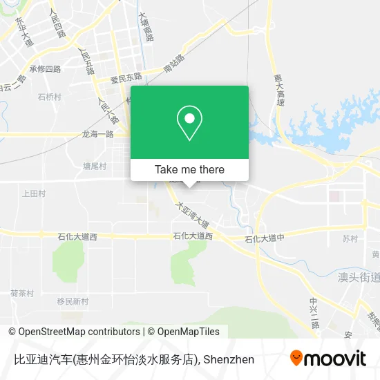 比亚迪汽车(惠州金环怡淡水服务店) map