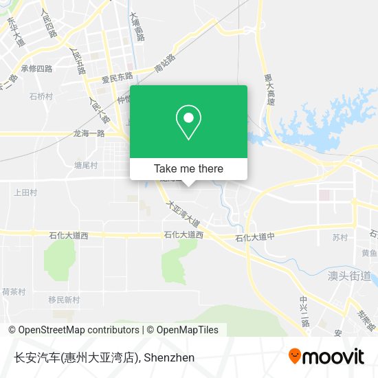 长安汽车(惠州大亚湾店) map